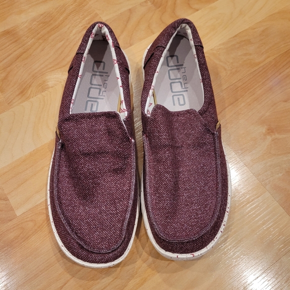 Hey Dude Burgundy Misty Slip-On Loafer Size 9 - Picture 5 of 12